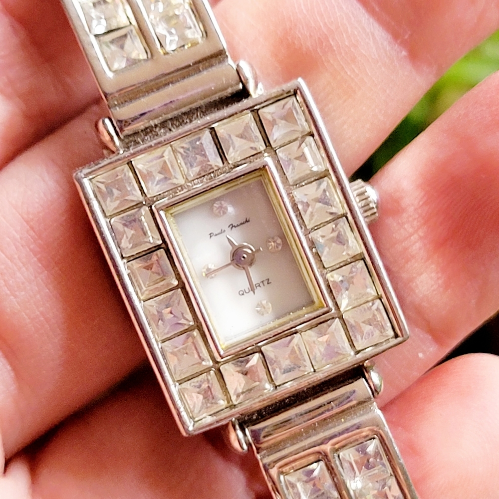 Classic Silver Rhinestone Watch - Picture 10 of 15